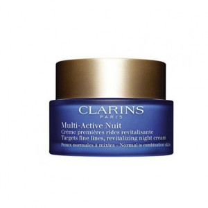 Crema de noapte Clarins, antioxidanta Multi Active, pentru ten normal si uscat