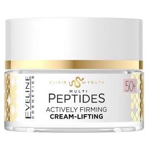 Crema lifting pentru fermitate, ten matur, Eveline Cosmetics Multi Peptides 50+, 50 ml