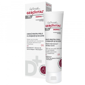 Crema pentru piele cu roseata si scuame Gerovital H3 Derma+