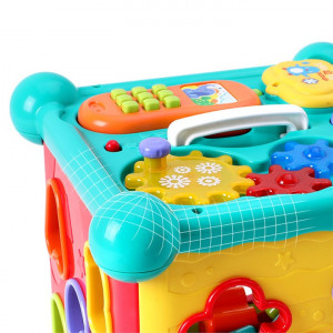 Cub Educativ cu 8 Activitati - Telefon si Telecomanda incluse, 20x20 cm