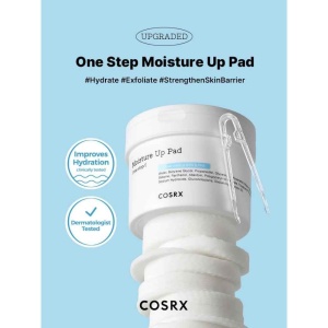 Dischete umede pentru hidratare cu apa glaciara, BHA si PHA, One Step Moisture Up COSRX, 70 bucati