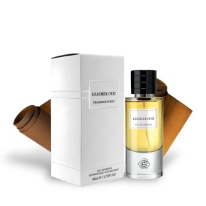 Fragrance World Leather Oud, Apa de Parfum, Unisex, 80 ml