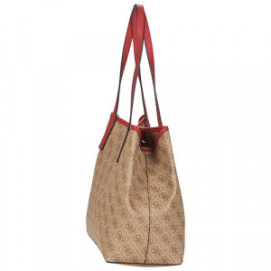 Geanta pentru femei GUESS VIKKY TOTE Bej / Fuchsia - Img 2