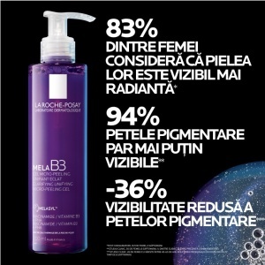Gel micro-exfoliant anti-pete pigmentare Mela B3, La Roche-Posay, 200 ml