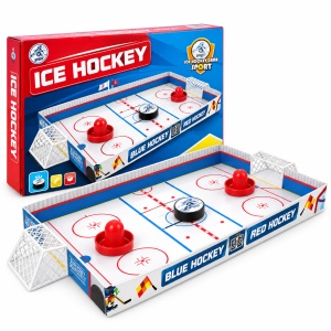 Joc de hochei de masa Ice Hockey, teren 70 x 36 cm, 2 jucatori, cu porti si accesorii