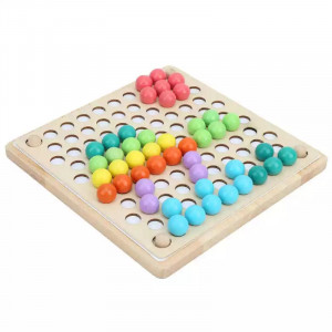 Joc montessori de indemanare cu bile 