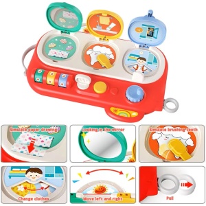 Jucarie Interactiva Educativa Discovery Pop-Up cu Sunete si Culori, 12+ luni