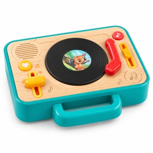 Jucarie muzicala pentru bebe Masa DJ cu sunete, melodii si disc rotativ, 18 luni+