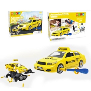 Jucarie STEM DIY Masina Taxi de Asamblat – 41 Piese