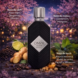 Khadlaj Onyx Silver, Apa de Parfum, Unisex, 100 ml