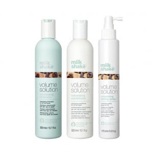 Kit pentru par fin si subtire Milk Shake Volume Solution Sampon 300 ml + Balsam 300 ml + Tratament 175 ml - Img 2