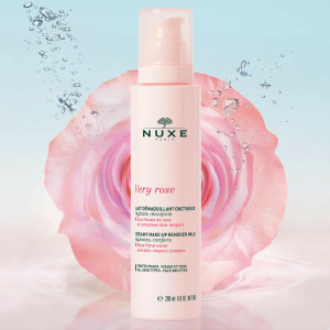 Lapte demachiant Nuxe Very Rose, Femei, 200 ml - Img 3