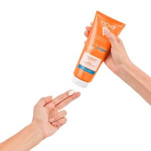 Lapte hidratant pentru protectie solara fata si corp SPF 50 Vichy Capital Soleil - Img 2