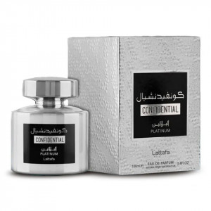 Lattafa Perfumes Confidential Platinum Apa de Parfum, Barbati, 100ml