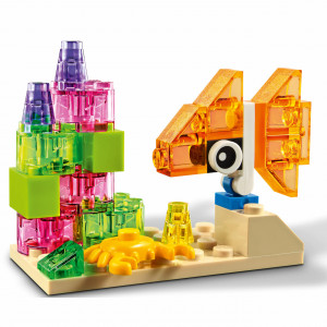 LEGO Classic - Caramizi transparente creative 11013, 500 piese 3