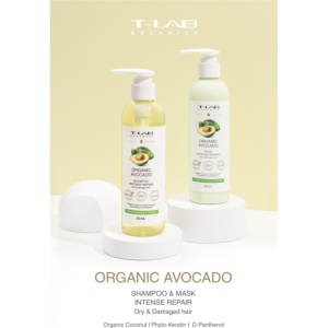 Masca naturala de intarire si hidratare pentru par uscat si deteriorat, T-LAB Organics, 250 ml