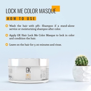 Masca protectie a culorii GK HAIR, Lock Me, Hair Treatment Cream Mask