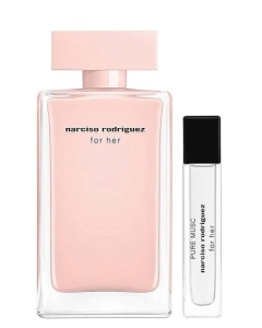 Narciso Rodriguez For Her, Set Femei: Apă de Parfum 100 ml + PURE MUSC Apă de Parfum 10 ml - Img 2