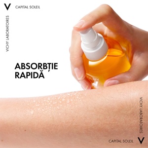 Pachet Vichy Capital Soleil – Fluid protectie solara UV-Age Daily SPF 50+, 40 ml + Apa solara protectoare SPF 50 cu beta-caroten, 200 ml + Lapte after sun calmant, 300 ml