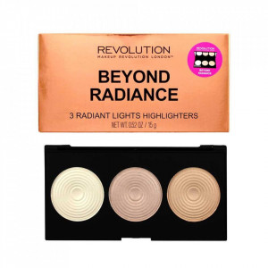 Paleta iluminatoare MAKEUP REVOLUTION 3 Radiant Lights Highlighter Palette - Beyond Radiance