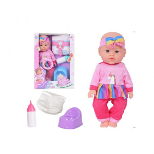 Papusa bebelus cu Functii Realiste LunaBebe Drink Wet Baby