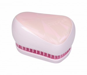 Perie pentru par Tangle Teezer Compact Styler Smooth & Shine Limited Editions Smashed Holo Pink