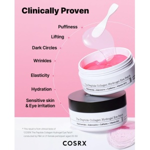 Plasturi din hidrogel cu colagen si peptide pentru ochi The Peptide, 60 bucati, Cosrx