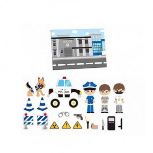 Sectia de politie - Puzzle tabla maganetica