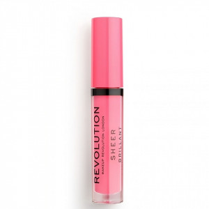 Makeup Revolution, Sheer Brillant, Vegan, Lip Gloss, 139, Cutie, 3.5 ml