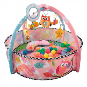 Saltea de joaca bebe 2 in 1 Happy Owl
