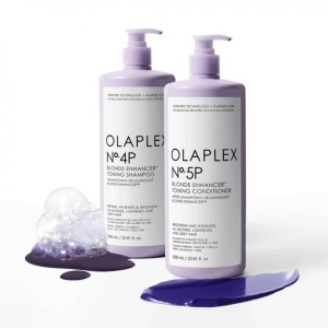 Sampon nuantator pentru par blond No. 4P Blonde Enhancer, 1000 ml, Olaplex