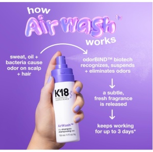 Sampon uscat non-aerosol Airwash, K18, 118 ml