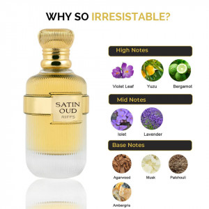 Satin Oud, Riiffs, Apa de Parfum, Femei, 100ml - Img 3