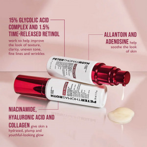 Ser anti-îmbătrânire Peter Thomas Roth Even Smoother 15% Glycolic Retinol Resurfacing Serum 30 Ml - Img 3