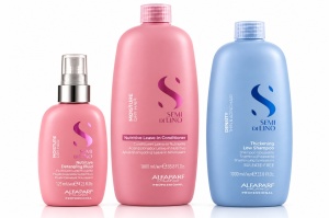 Set Alfaparf Milano, Șampon Density 1000 ml + Balsam Moisture 1000 ml + Fluid 125 ml