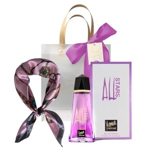 Set All Stars Memwa, Apa de Parfum, Femei, 100 ml + Esarfa satinata + Punga cadou