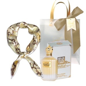 Set cadou Ard Al Zaafaran I am the Queen, Apa de parfum, Femei, 100 ml + esarfa satinata