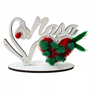 Set cadou BLOOM : Ornament din lemn Draw Me (Nasa) + Gel de dus Vivian Gray Botanicals + Sapun lichid Vivian Botanicals - Img 2