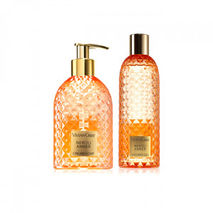 Set cadou BLOOM : Ornament din lemn Draw Me (Sora) + Gel de dus Vivian Gray Neroli & Amber + Sapun lichid Vivian Gray Neroli & Amber - Img 2