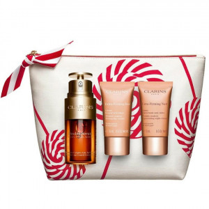 Set cadou Clarins Double Serum Extra Firming, Femei, Double Serum 50 ml + Extra Firming Energy 15 ml + Crema de noapte 15 ml - Img 2