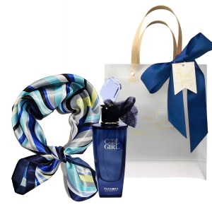 Set cadou Cool Girl Paris Corner Pendora Scents, Apa de Parfum, Femei, 100 ml + esarfa satinata