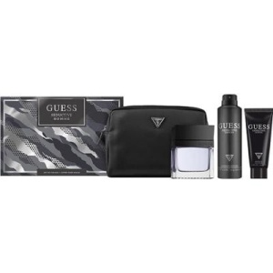 Set Cadou Guess, Seductive Homme, Apa de Toaleta, 100 ml + Deodorant, 226 ml + gel de dus, 100 ml + geanta