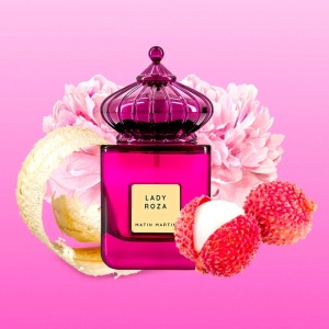 Set cadou Isolde cu Apa de Parfum Matin Martin Lady Roza, Femei, 100 ml si esarfa