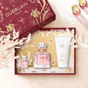 Set cadou Mon Guerlain, Apa de Parfum, Femei, 50 ml + 15 ml + Lotiune de corp, 75 ml