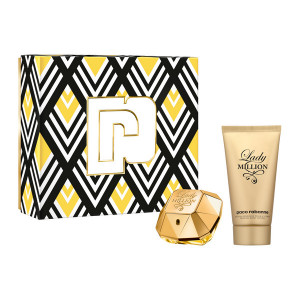 Set Cadou Paco Rabanne Lady Million, 50 ml Apa de parfum 75 ml Lotiune de corp 3349668613632