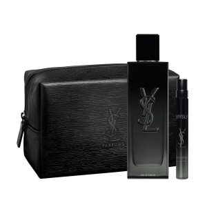 Set cadou Yves Saint Laurent Myslf, Apa de Parfum, Barbati, 100 ml +10 ml + Geanta YSL 