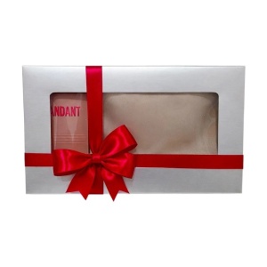 Set Elysa – Parfum Fragrance World Scandant Belle Celine Women 50ml, Esarfa satinata crem