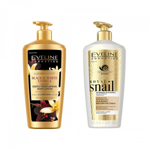 Eveline Cosmetics Lotiune de corp Royal Snail, Luxury Expert Black&White Vanilla