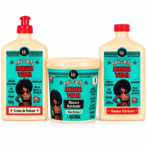 Set Lola Cosmetics Meu cacho Minha Vida - Sampon 500ml + Masca 450g + Crema 500g