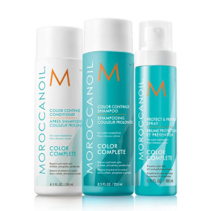 Set Moroccanoil Color Complete pentru par vopsit: Sampon 250 ml, Balsam 250 ml, Spray 160 ml - Img 2